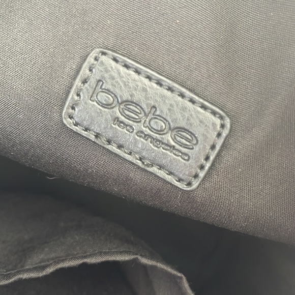 BEBE - Mini Faux Leather Backpack with gold studs - Picture 7 of 7